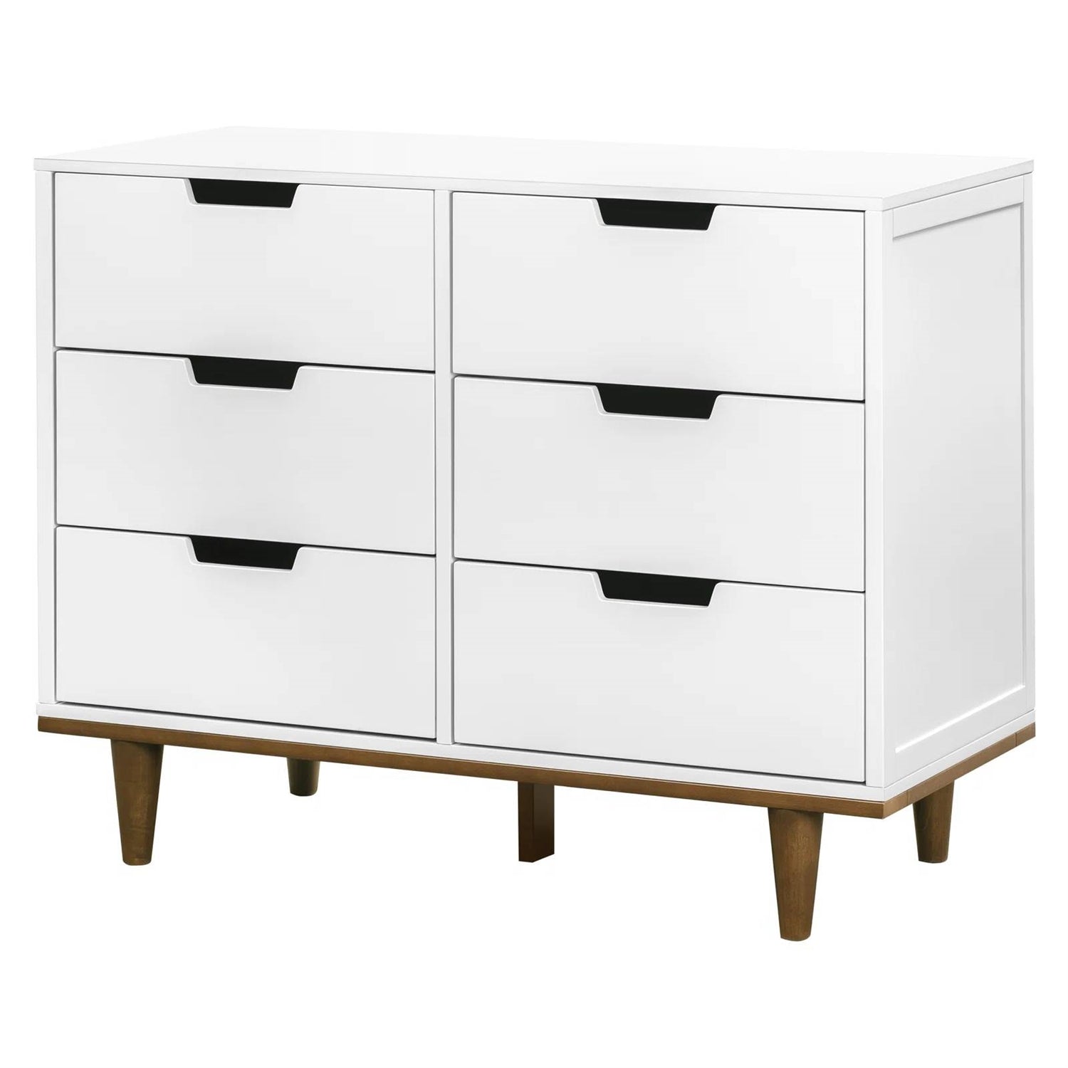 Modern Mid-Century 6-Drawer Double Dresser