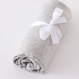 Grey baby bamboo swaddle blanket