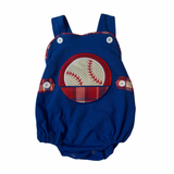 Blue Baseball Applique Onesie