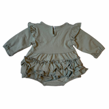 Sage Ruffle Onesie