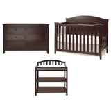3 Piece Nursery Furniture Set - Crib, Dresser, Changing Station